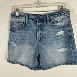Hidden Women’s Sz S distressed denim Mom shorts